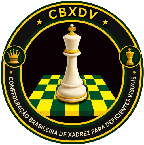 Logo da CBXDV - Confederação Brasileira de Xadrez para Pessoas com Deficiência Visual